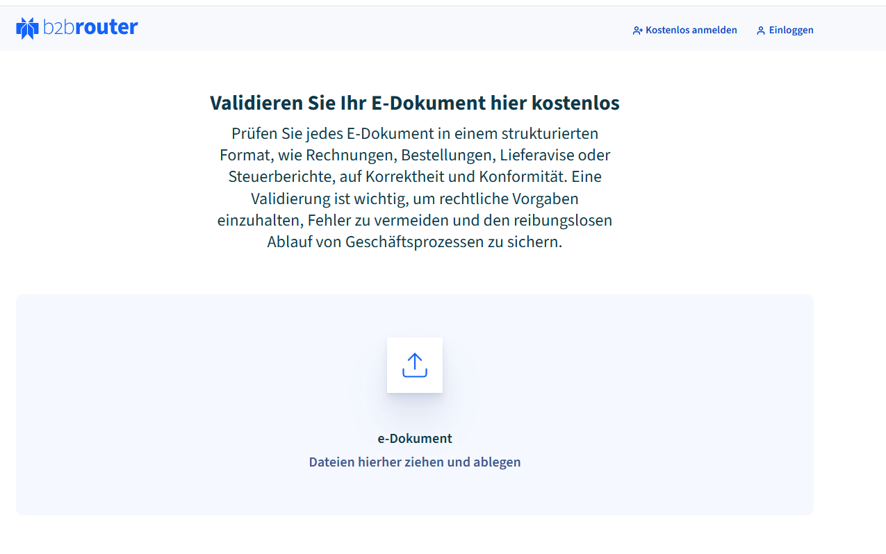 XRechnung im Validator prüfen