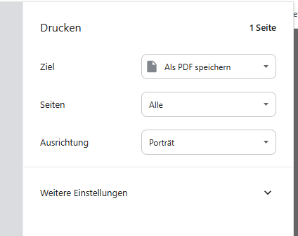 Rechnung in DreamRobot als PDF speichern